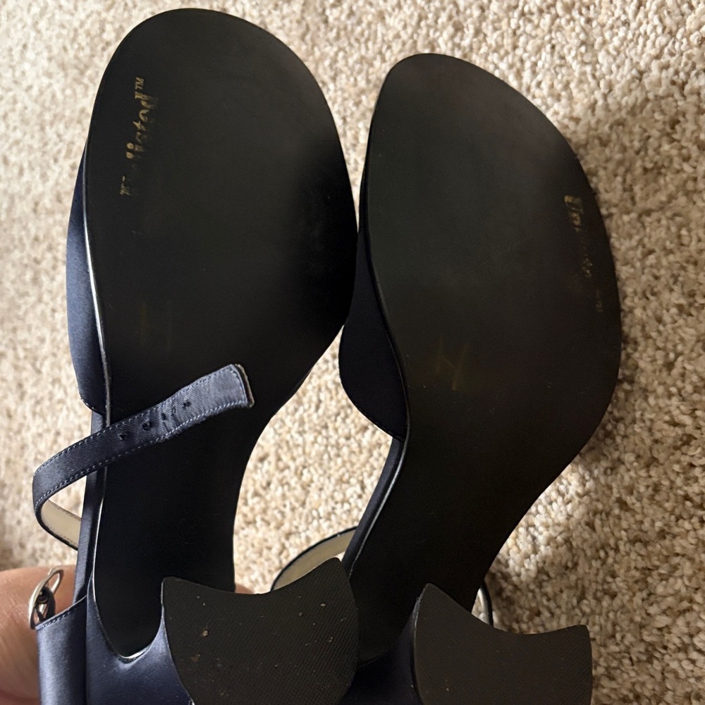 Unlisted Black Mary Jane Low Block Heels - Picture 4 of 5